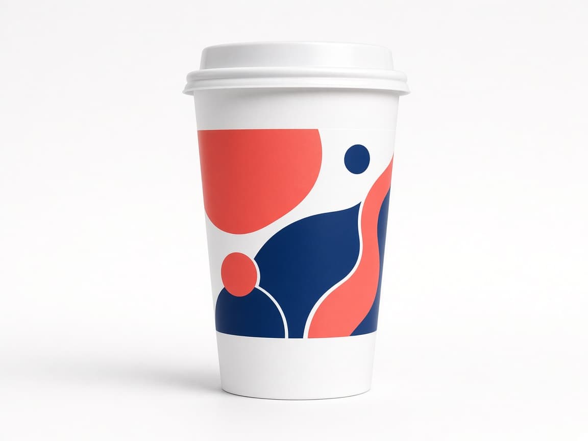 Kuşe kağıt sticker — örnek baskı mockup görseli